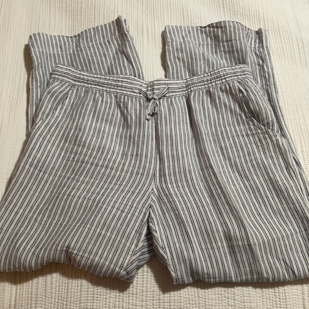 L.L. Bean Wide-Leg Linen Pants